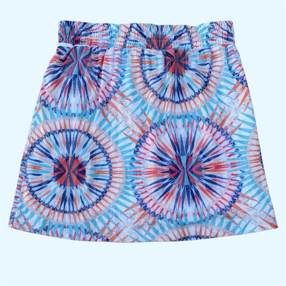 Colorful Y2K Geometric Medallion Print Knit Mini Skirt by Tribal Jeans Women’s L - Picture 2 of 7